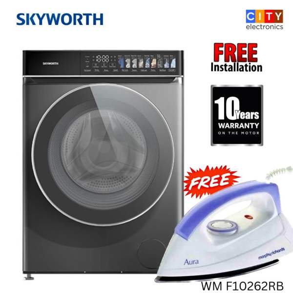 Skyworth 10 Kg BLDC Inverter Front Loading Fully Automatic Washing Machine - Image 2