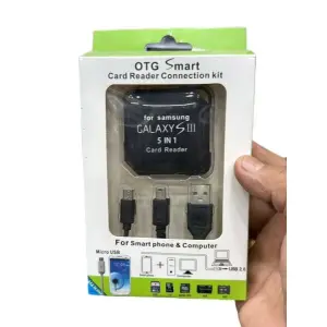 Smart Card Reader Connection Kit, 2.0, All-in-One Card Reader for SD, TF, Mini SD, MS, M2. for Smartphone And Computer
