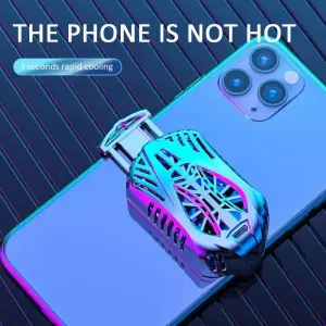 Smart Mobile Phone Radiator Phone Cooling Fan Case Cold Wind Handle Fan For PUBG Phone Cooler Phone Cooling Fan Case