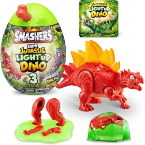 Smashers Jurassic Series 1 Mini Jurassic Light-Up Dino - 3 Facing 6 pcs/PDQ, 12 pcs (No Inner, STD Colour Assortment) (S001)