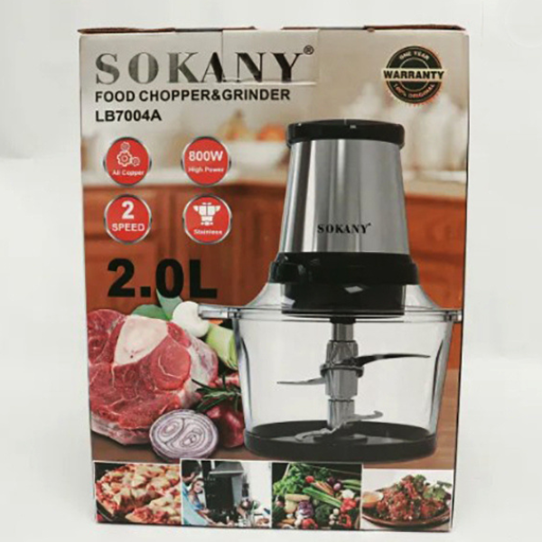 Sokany Food Chopper And Grinder (Glass) - Image 4