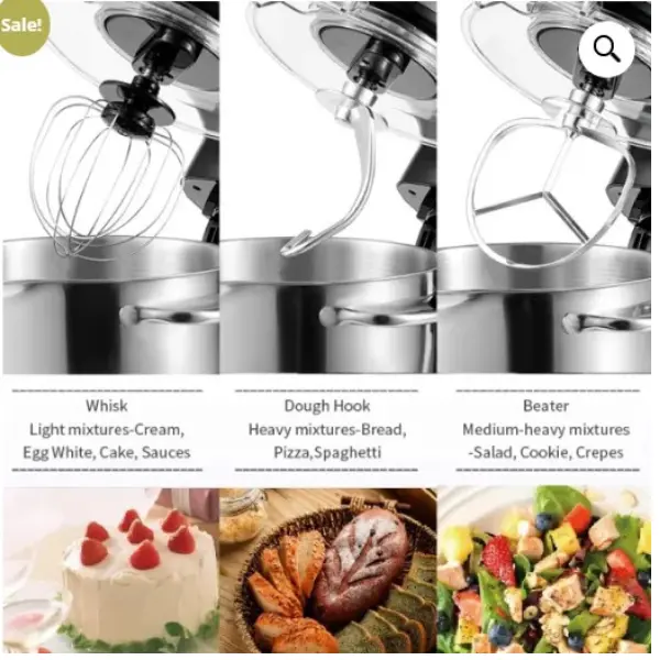 SOKANY KF-9107S 800W 4L Stand Mixer in Black - Image 5