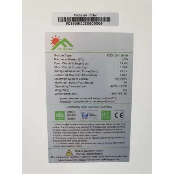Solar Panels (100W) - Image 3