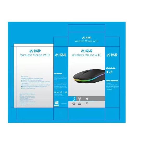 Solid 2in1 Wireless And Bluetooth Mouse W10 - Image 3
