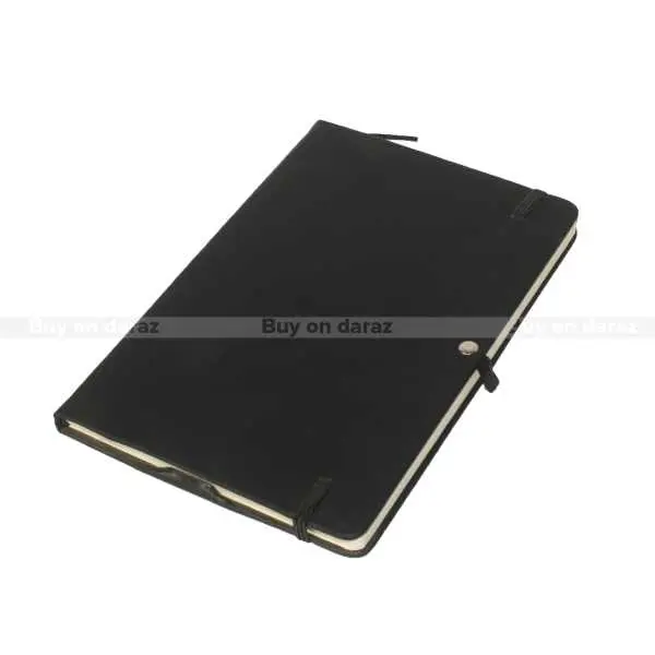 Solid Black Bookmark Notebook - Image 2