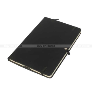 Solid Black Bookmark Notebook