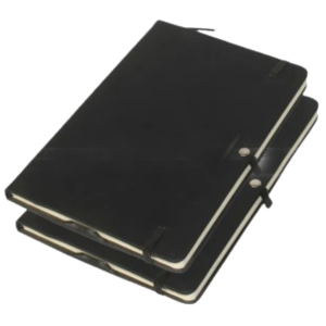 Solid Black Bookmark Notebook (Set Of 2)