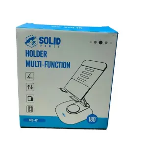 Solid MS-01Mobile Phone Stand 360-Degree Rotating, Adjustable Foldable Cell Phone Holder, Aluminum Office Desk Accessories