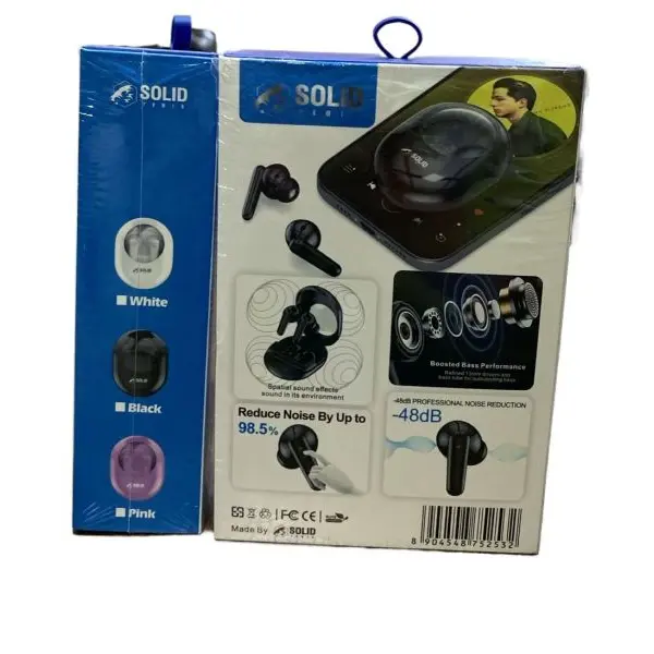Solid Power MAX 17 | Gaming Supported Earbuds | PUBG | 48 Hour Playing Music | ENC Noise Reduction | Earbuds Case Free | 6 Months Warranty - Image 5