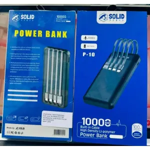 Solid Power P-10 10000mAh & P-11 20000 mAh Fast Charging Power Bank