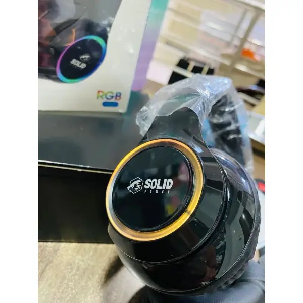 Solid Power Pro-12 300 mAh Wireless RGB Colorful Glow Gaming Headset - Image 2
