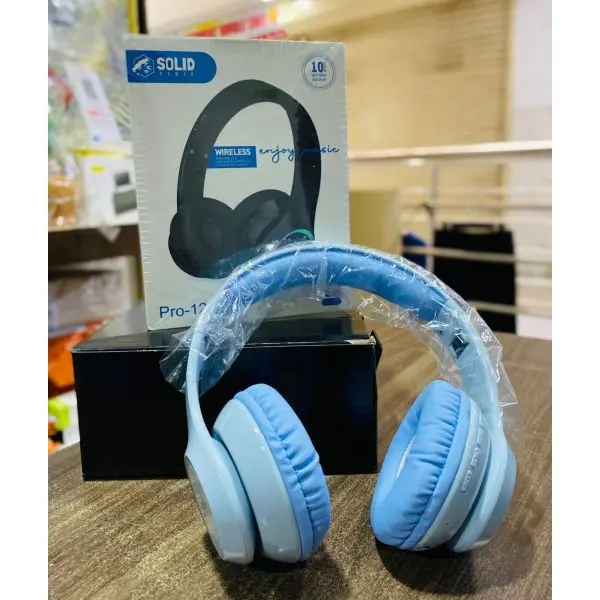 Solid Power Pro-12 300 mAh Wireless RGB Colorful Glow Gaming Headset - Image 3