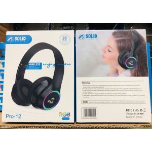 Solid Power Pro-12  300 mAh  Wireless RGB Colorful Glow Gaming Headset