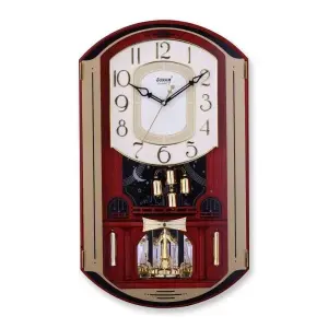 Sonam Analog 7747 SST Rotating Pendulum Musical Wall Clock