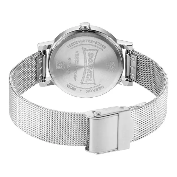 Sonata Linnea Pink Dial Women Watch With Stainless Steel Strap - Image 4