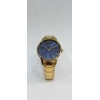 Sonata Quartz Analog Blue Dial Golden Stainless Steel Strap Watch For Men 77144YM01