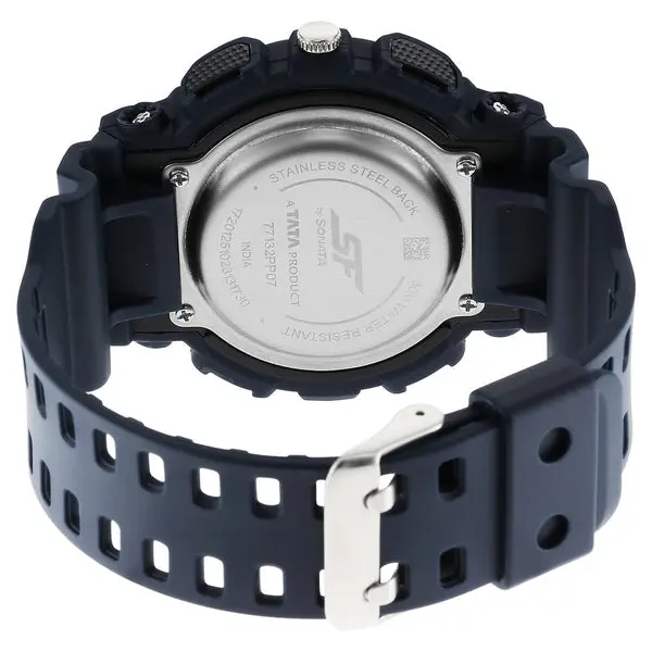 Sonata SF Dreamer Series Quartz Digital Analog Digital Blue Plastic Strap for Men - Image 4