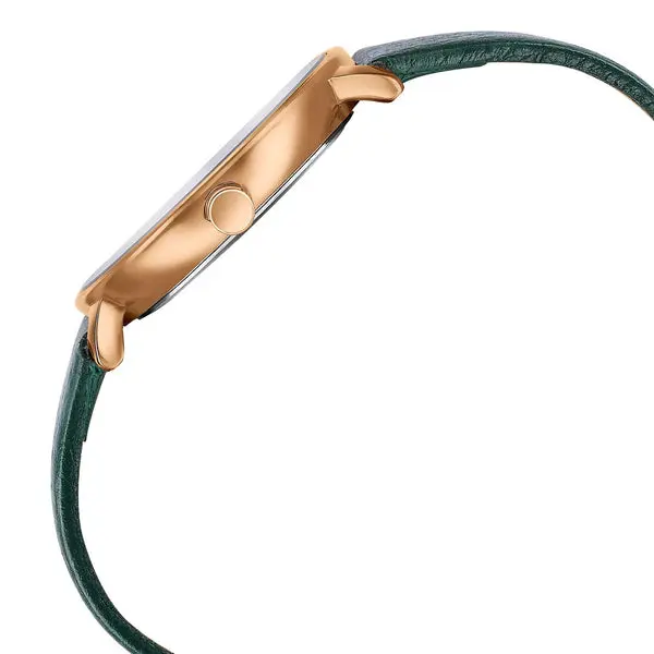 Sonata Sleek Quartz Analog Green Dial Green Leather Strap Watch for Women - Image 4