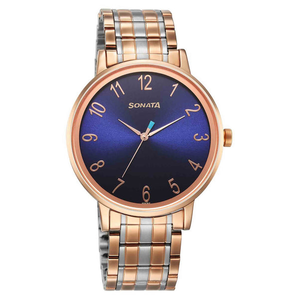 Sonata Utsav Blue Dial Watch for Men - Image 2