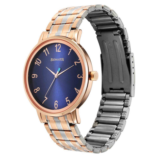 Sonata Utsav Blue Dial Watch for Men - Image 3