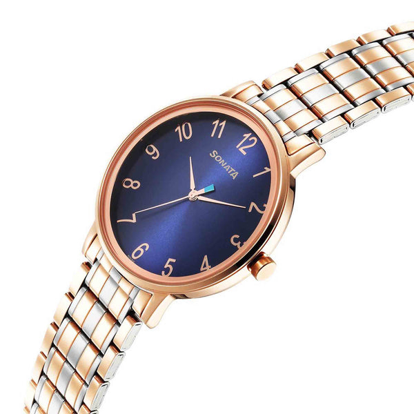 Sonata Utsav Blue Dial Watch for Men - Image 4