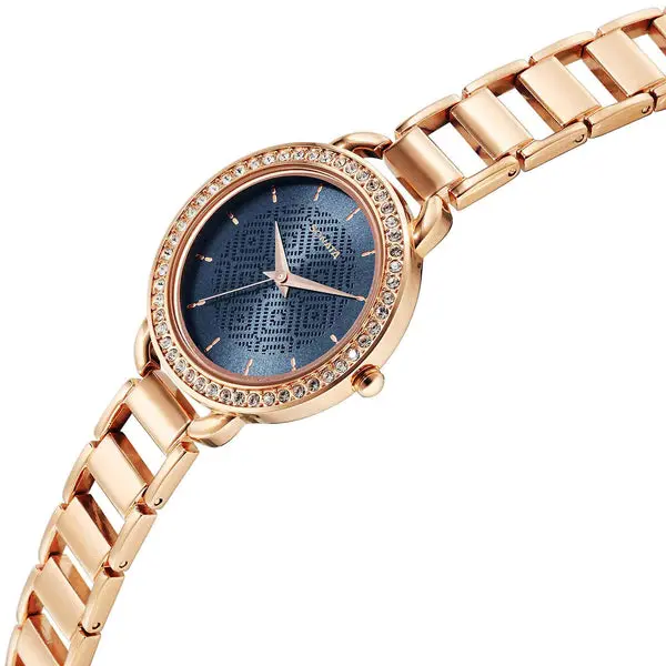 Sonata Wedding Quartz Analog Blue Dial Metal Strap Watch for Women - Image 3