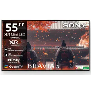 Sony 139 cm (55 inches) BRAVIA 5 4K Ultra HD Smart Mini LED Google TV (K-55XR50)