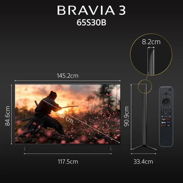 Sony BRAVIA 3 Series 164 cm (65 inches) 4K Ultra HD AI Smart LED Google TV (K-65S30) - Image 3