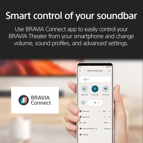 Sony BRAVIA Theater Bar 6, 3.1.2ch soundbar with Powerful Wireless subwoofer, Surround Sound by Dolby Atmos®/DTS:X® Compatible (HT-B600) - Image 13