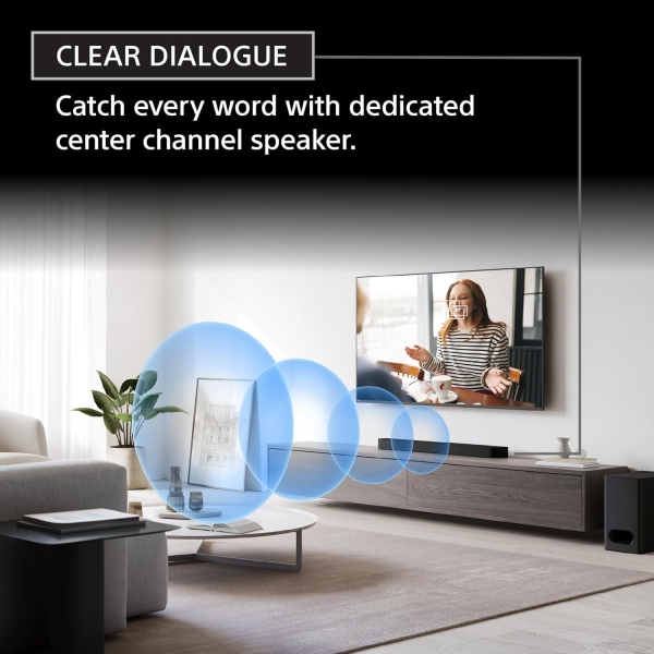 Sony BRAVIA Theater Bar 6, 3.1.2ch soundbar with Powerful Wireless subwoofer, Surround Sound by Dolby Atmos®/DTS:X® Compatible (HT-B600) - Image 9