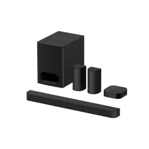 Sony Bravia Theatre System 6 (HT-S60) Real 5.1ch 1000W,Dolby Atmos/DTS:X Soundbar Home Theatre with Powerful subwoofer & Wireless Rear Speakers,Voice Zoom3,BCA App, Bluetooth,HDMI eARC
