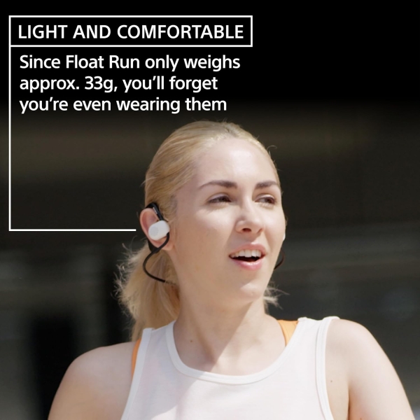 Sony Float Run Open-Ear Bluetooth Wireless Sport Headphones for Running and Exercise with Mic and IPX4 Water Resistance (WI-OE610) - Image 9