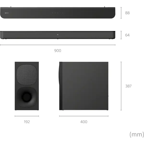 Sony HT-S400 2.1ch Soundbar with Powerful Wireless subwoofer, S-Force PRO Front Surround Sound, and Dolby Digital - Image 9