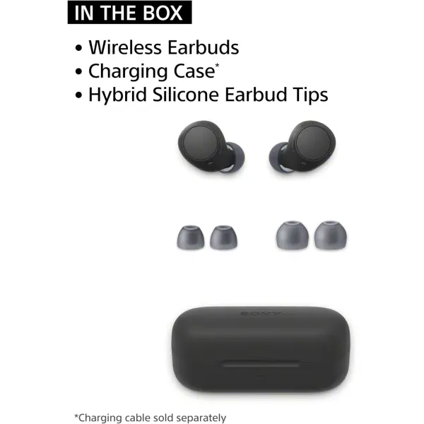 Sony WF-C510 Wireless Earbuds - Compact and Lightweight Bluetooth Earphones with Multipoint Connection, Ambient Sound, IPX4 Waterproof, Spotify Tap, Fast Charge, 22-Hour Battery, iOS and Android - Image 4