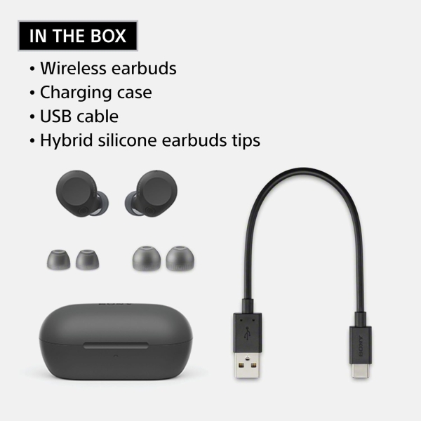 Sony WF-C710N Truly Wireless Noise-Canceling Earbuds with up to 30-Hour Battery Life, Lightweight and Secure - Image 4
