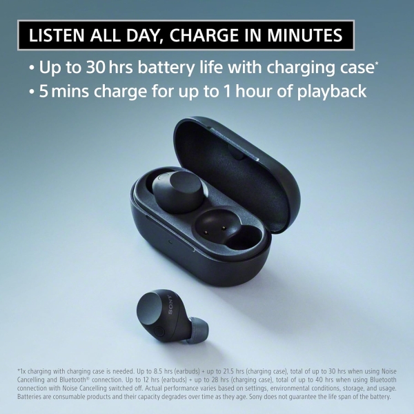 Sony WF-C710N Truly Wireless Noise-Canceling Earbuds with up to 30-Hour Battery Life, Lightweight and Secure - Image 7