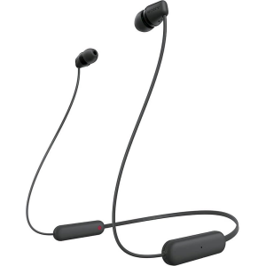 SONY WI-C100 Wireless Headphones with Customizable Equalizer for Deep Bass & 25 Hrs Battery, DSEE-Upscale, Splash Proof, 360RA, Fast Pair, in-Ear Bluetooth Headset with Mic