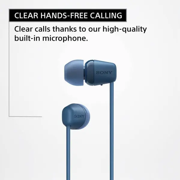 SONY WI-C100 Wireless Headphones with Customizable Equalizer for Deep Bass & 25 Hrs Battery, DSEE-Upscale, Splash Proof, 360RA, Fast Pair, in-Ear Bluetooth Headset with Mic - Image 5