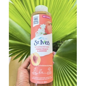 St. Ives Exfoilating Body Wash Fresh Peach & Jasmine 650Ml
