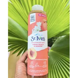 St. Ives Exfoilating Body Wash Fresh Peach & Jasmine 650Ml