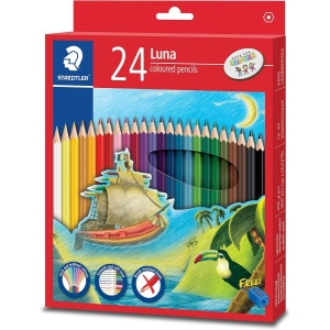 Staedtler Staedler Luna 24 Shades Colored Pencils | High Break Resistant Lead Color Pencil - 24 Colors