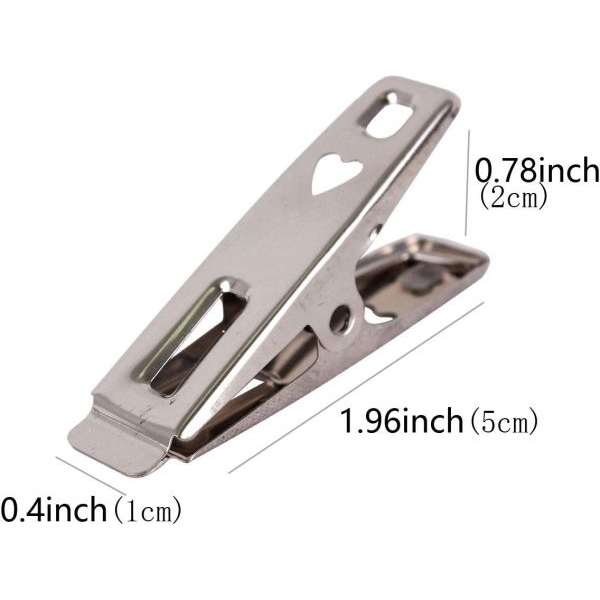 Stainless Steel Cloth Clips Set Of 20 Pieces | Heavy Duty Durable Rust Resistant Cloth Drying Pegs - 20 Pieces | - Image 2