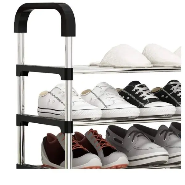 Stainless Steel Foldable Shoe Rack 5 Layers Size - Image 2