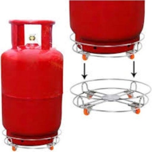 Stainless Steel Gas Cylinder & Water Jar Trolley