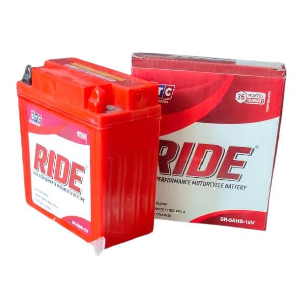 STC RIDE High-Performance Motorcycle Battery (SR-5AHB-12V) - Image 2