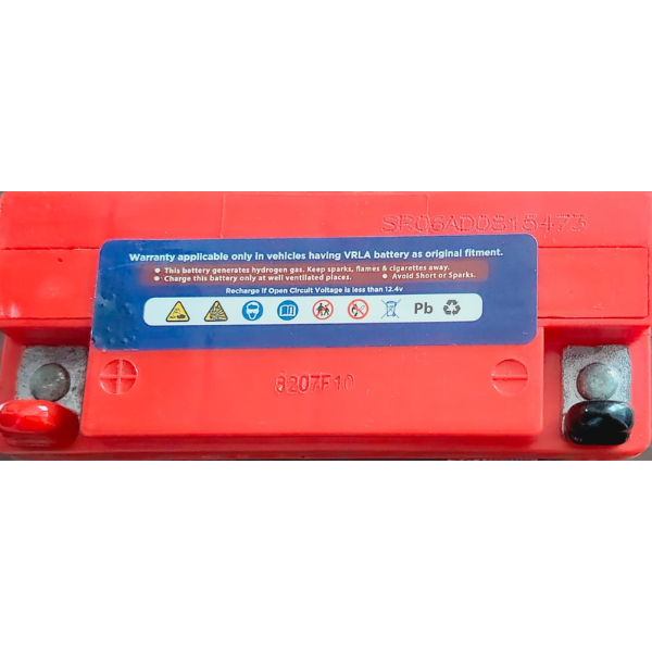 STC RIDE High-Performance Motorcycle Battery (SR-7AHB-12V) - Image 3
