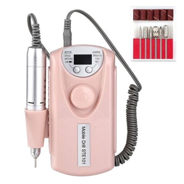 STE 101 Portable Nail Drill Rechargeable Electric Nail Drill For Nail Technicians Manicure Equipment Beauty Salon Nail Technician Tool - Image 3
