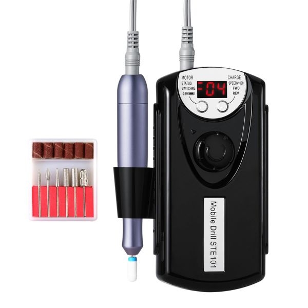 STE 101 Portable Nail Drill Rechargeable Electric Nail Drill For Nail Technicians Manicure Equipment Beauty Salon Nail Technician Tool - Image 2