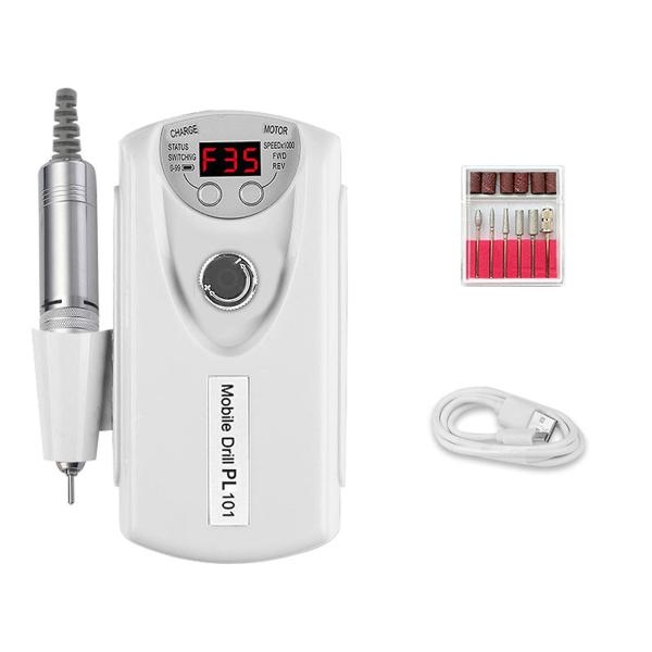 STE 101 Portable Nail Drill Rechargeable Electric Nail Drill For Nail Technicians Manicure Equipment Beauty Salon Nail Technician Tool - Image 4