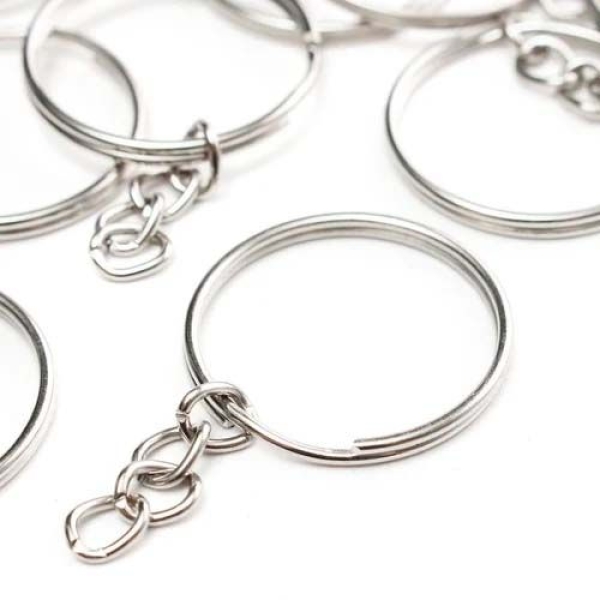 Steel Metal keyChain/KeyRing 10 pcs packet - Image 4